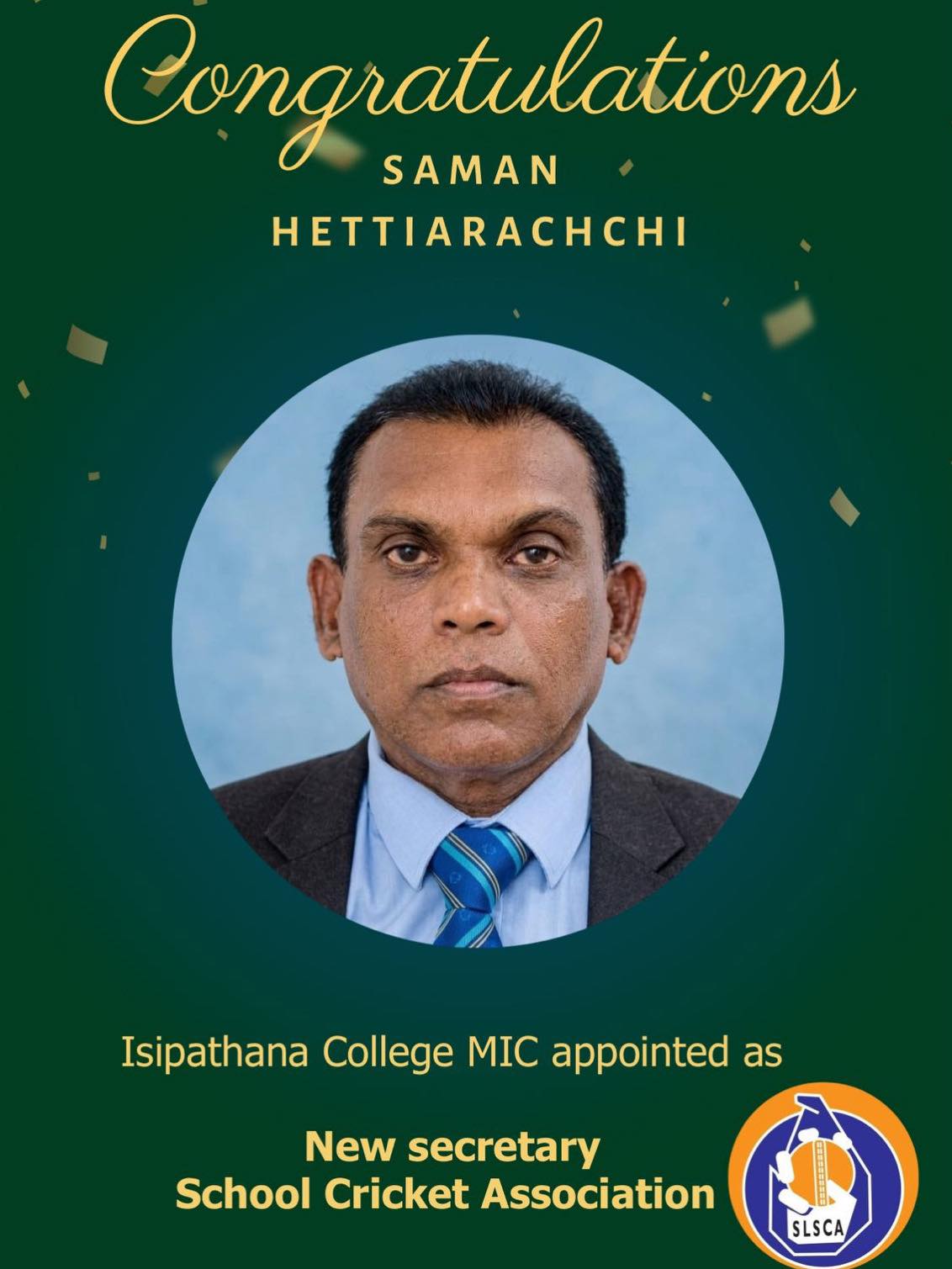 MIC Appointed Secretary of Sri Lanka Schools’ Cricket Association