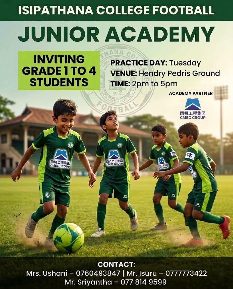 Join the Future Stars of Isipathana Football