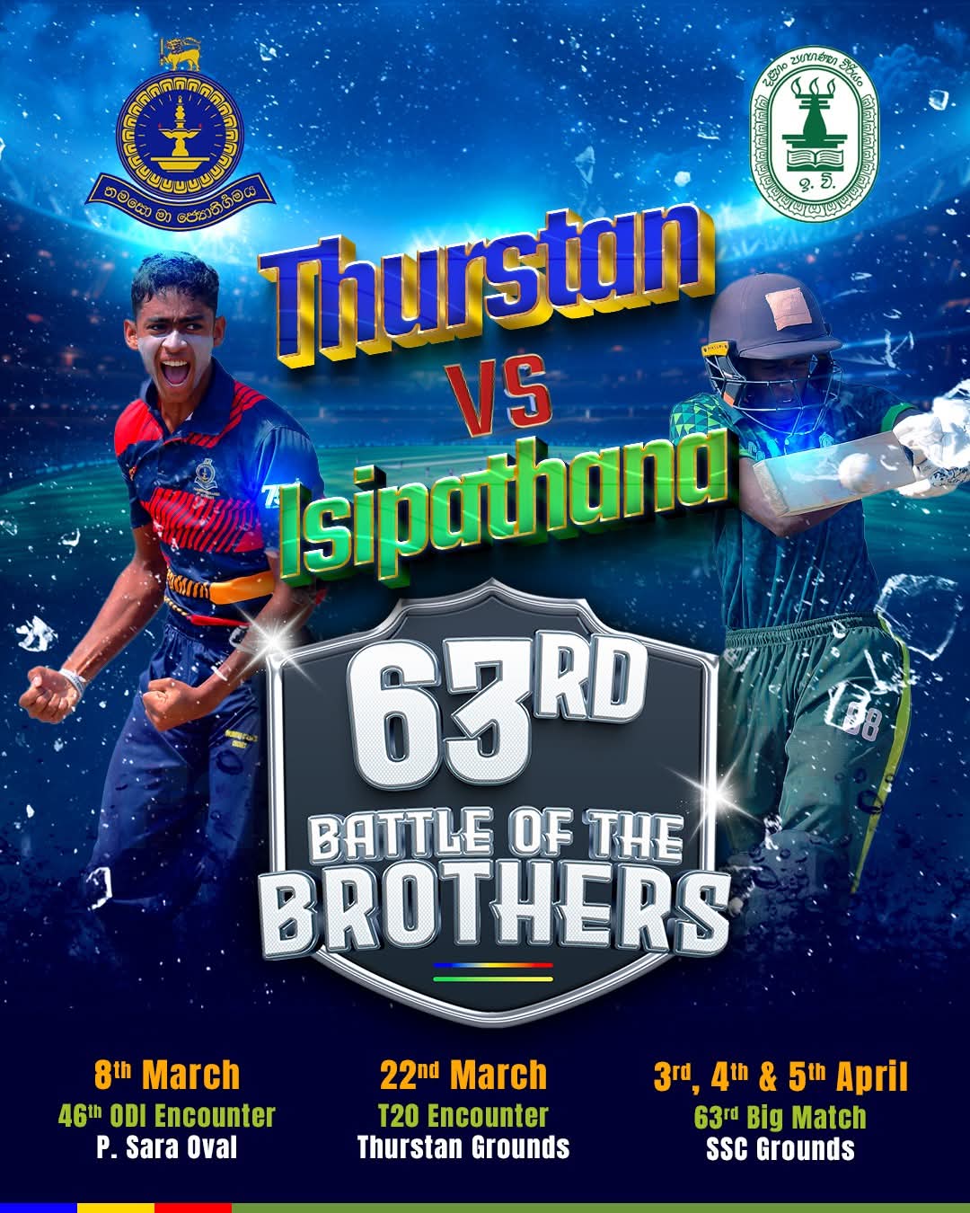 Thurstan beat Isipathana by 59 runs in Limited Overs Encounter