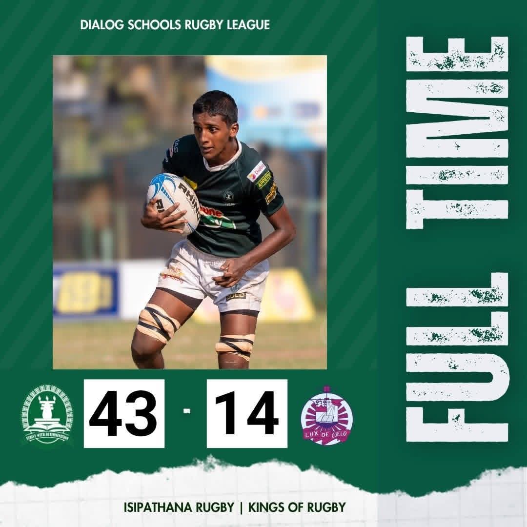 Isipathana Storm Past St. Anthony’s with Dominant 43–14 Victory